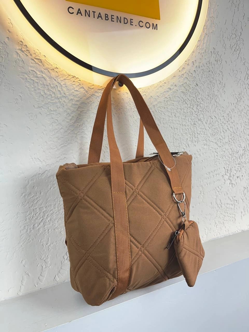 Taba Renk Kalite Kapitone Çanta CB5544