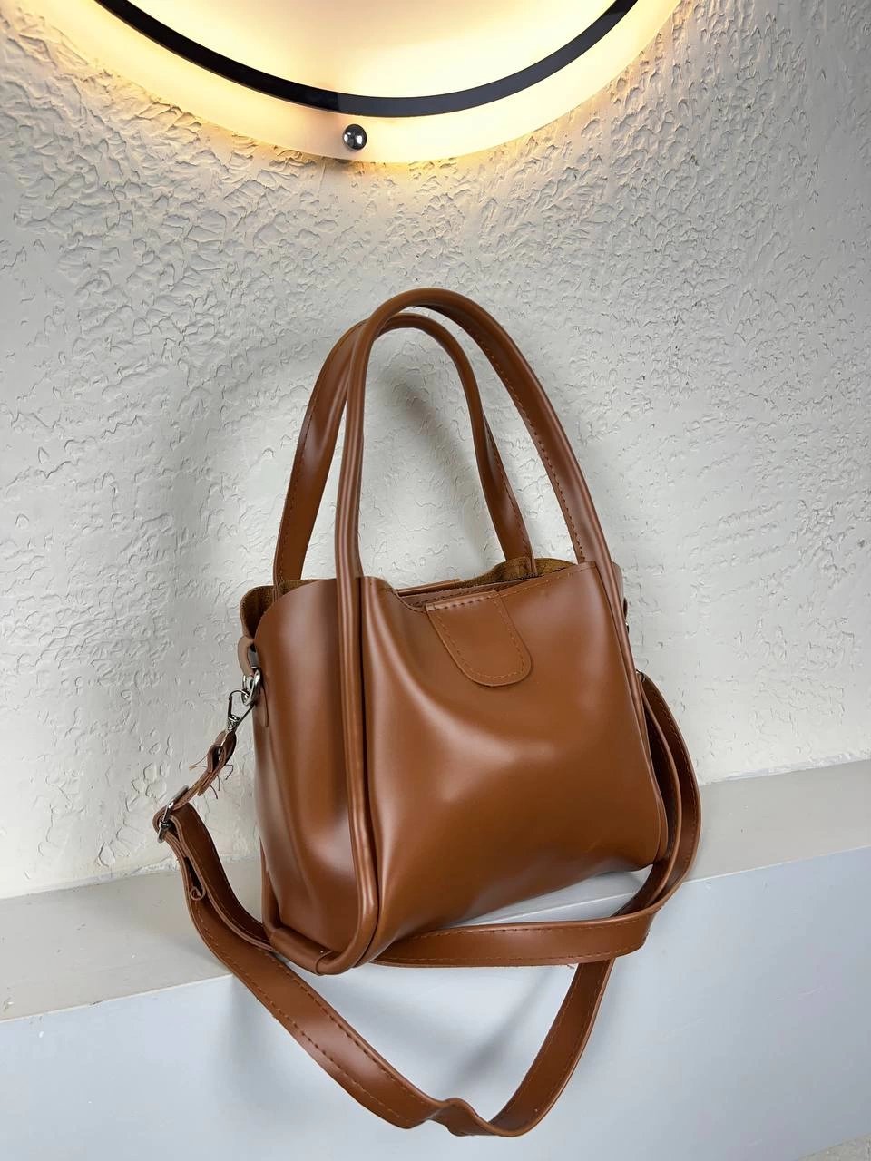 Taba Renk Kalite Yumuşak Deri Çanta CB3075