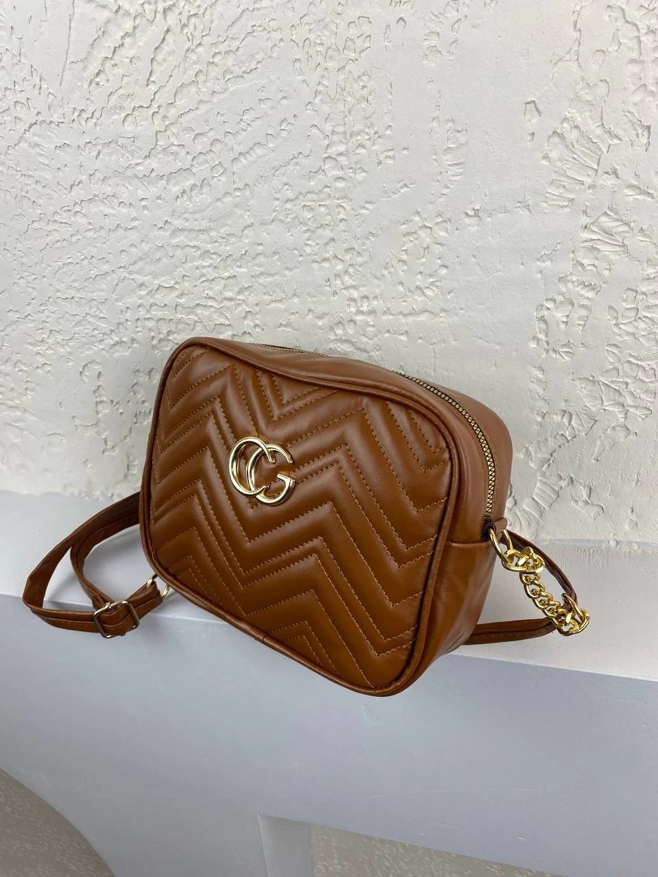 Taba Renk Kaliteli Çapraz Çanta