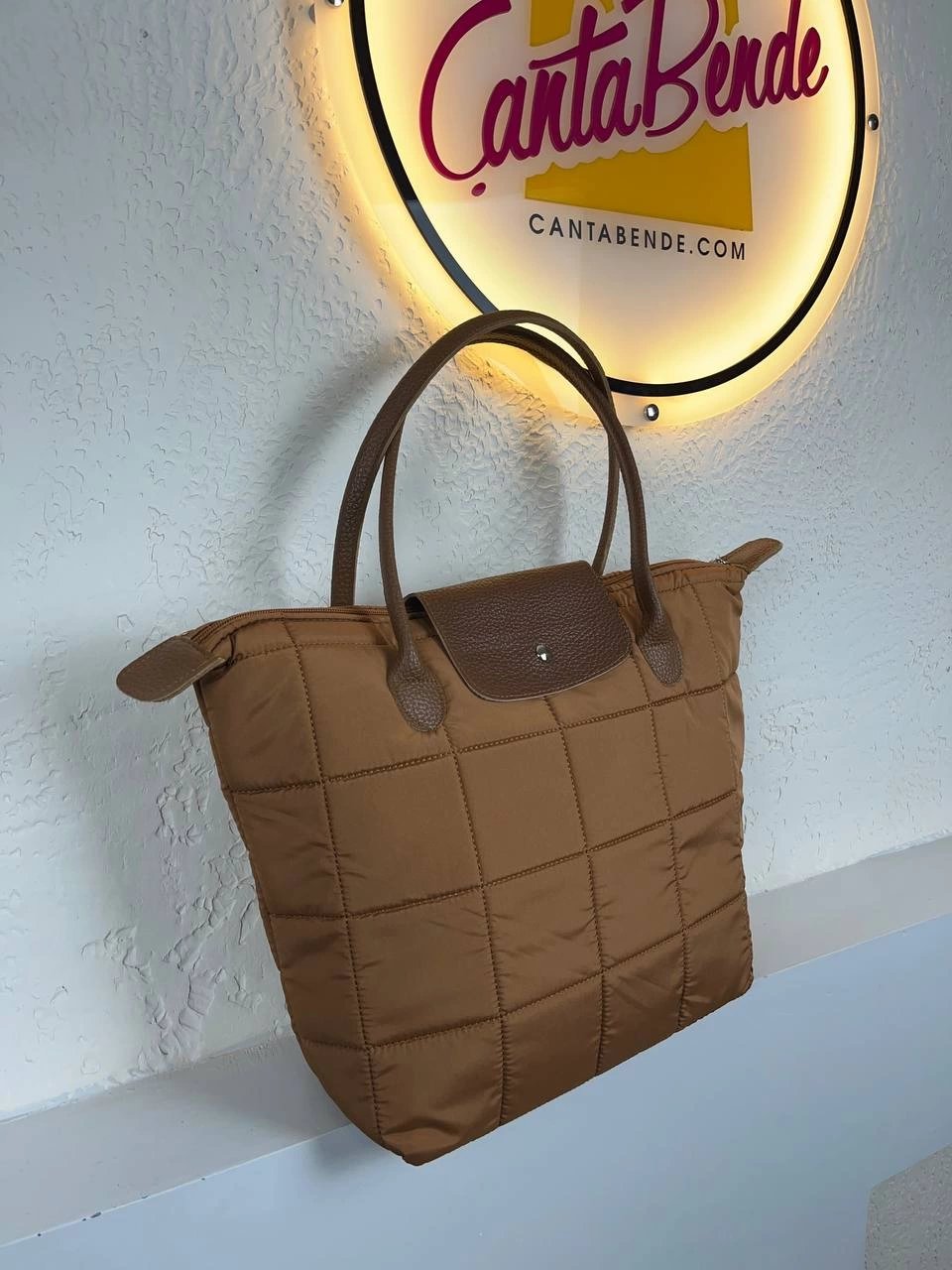 Taba Renk Kapitone 2025 Kol Çanta CB3217