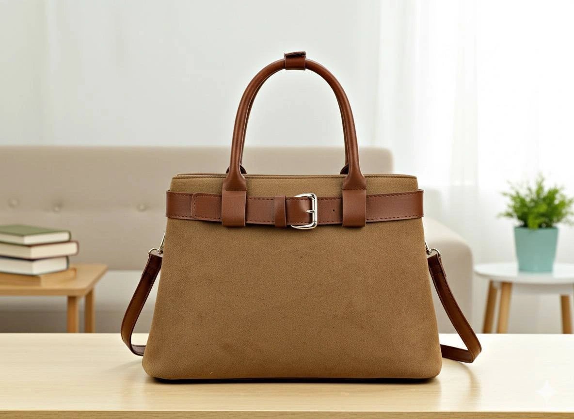 Taba Renk NUBUK Kalite BRLN Çanta CB11412