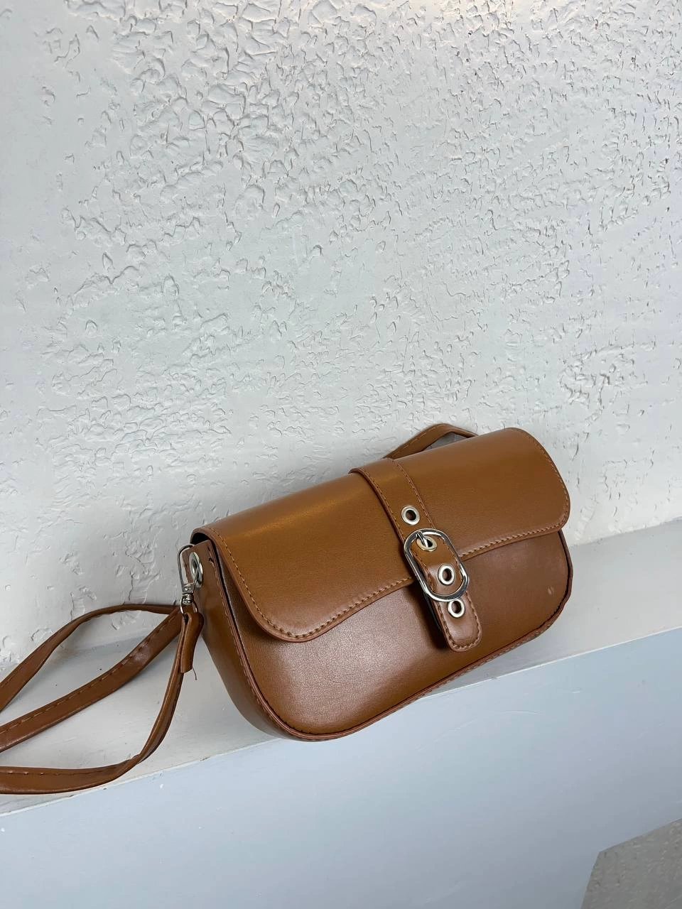 Taba Renk Önü Tokalı Çanta CB02398