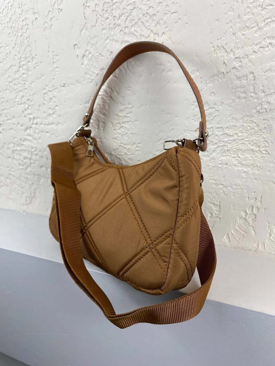 Taba Renk Paraşüt Kol Çapraz Çanta