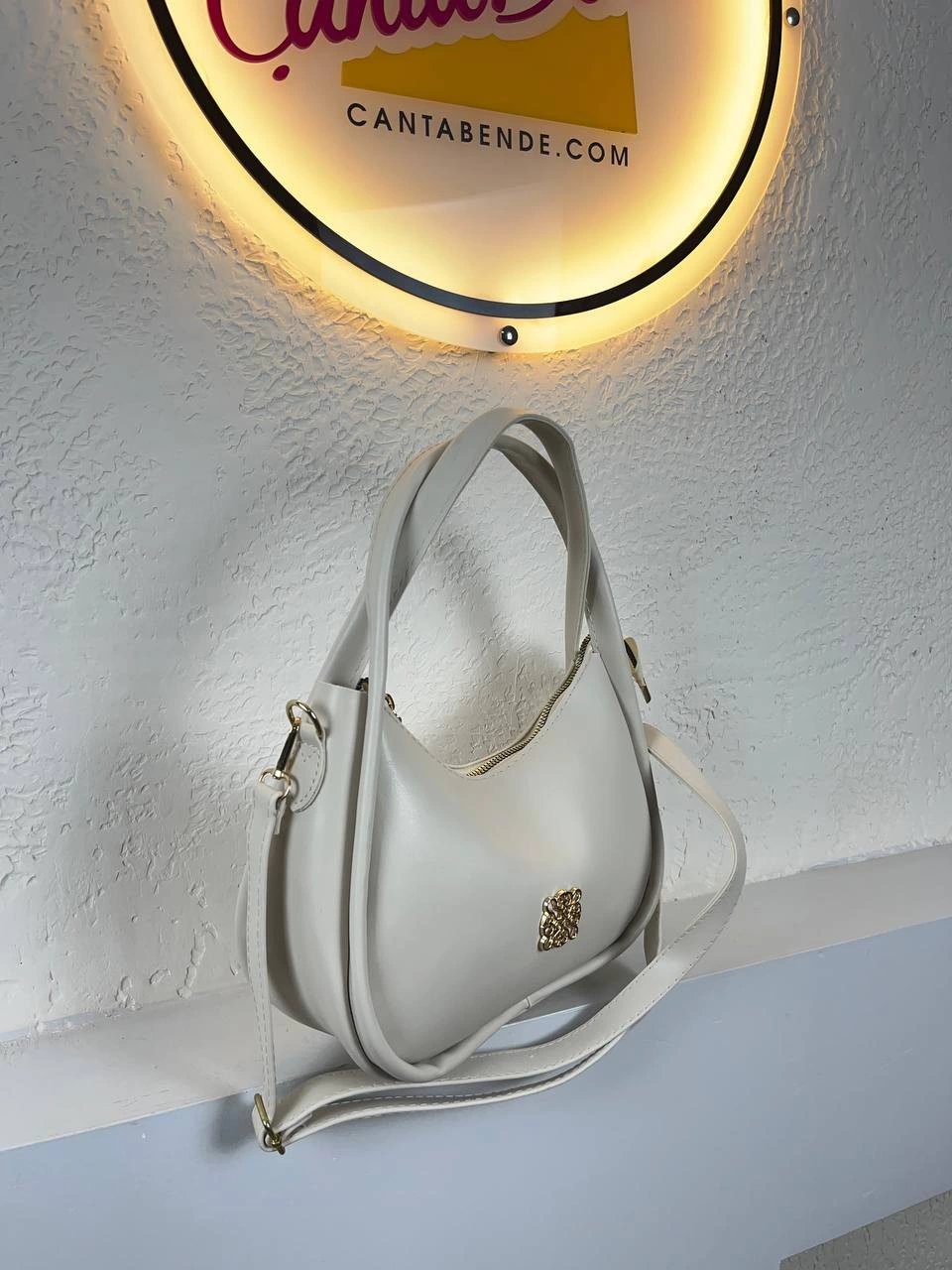 Krem Çapraz Çanta CB5200