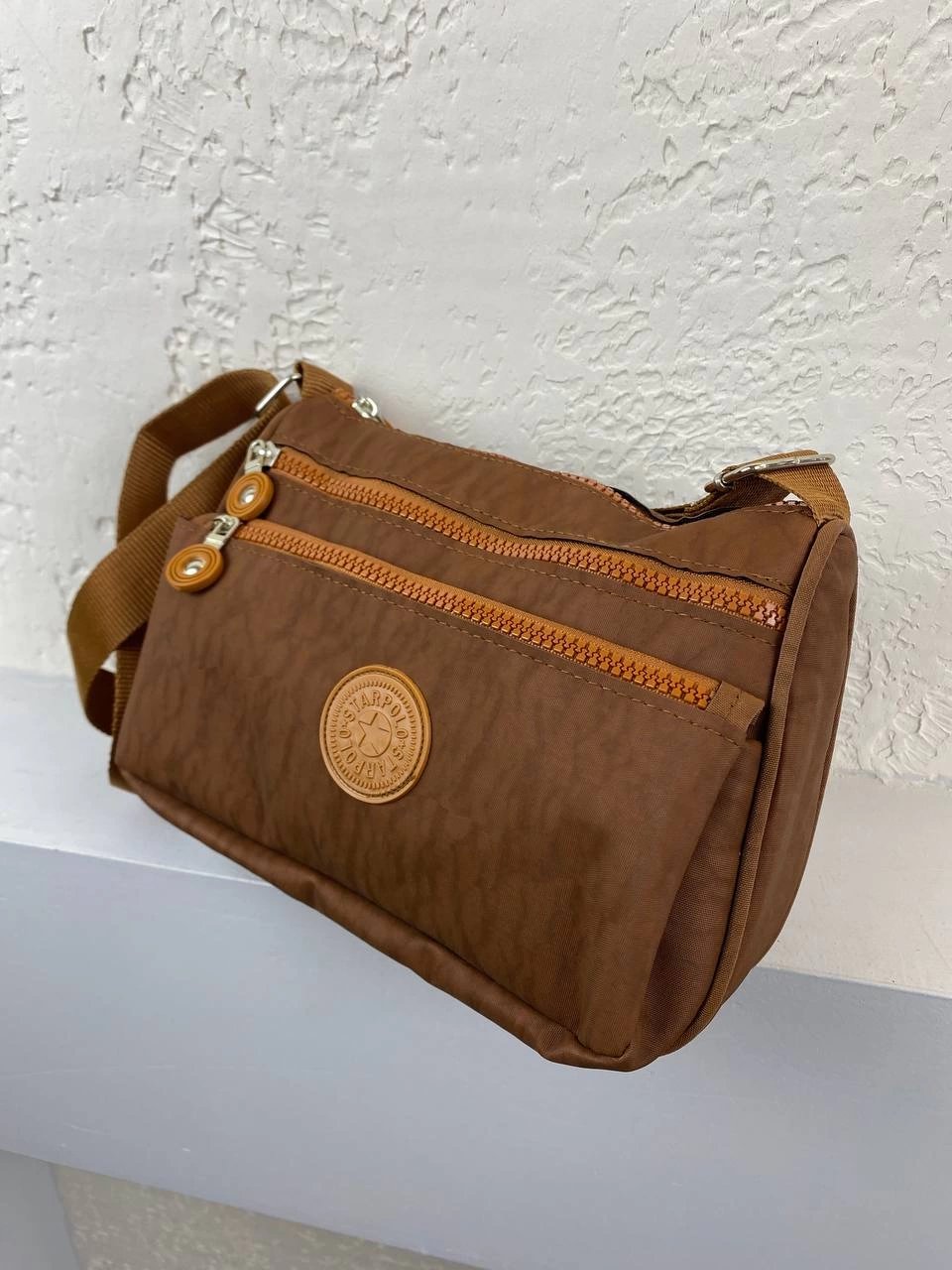 Taba Renk Yeni Sezon 3 Bölmeli Çanta