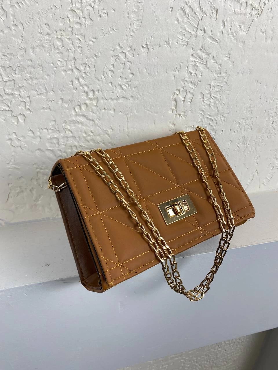 Taba Renk Yeni Sezon Zincirli Çanta