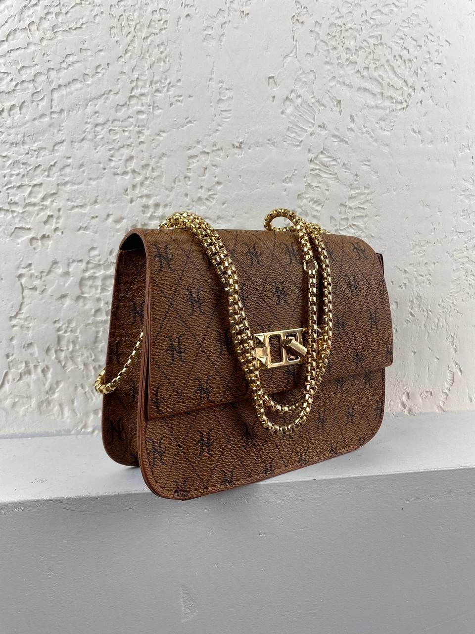 Taba Renk Zincirli 2024 Kol Çanta