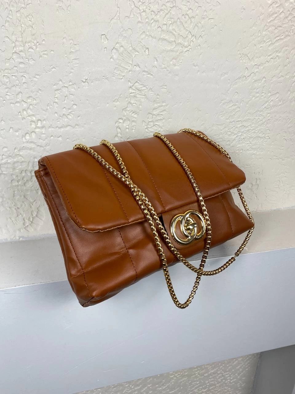 Taba Renk Zincirli Kol Çanta