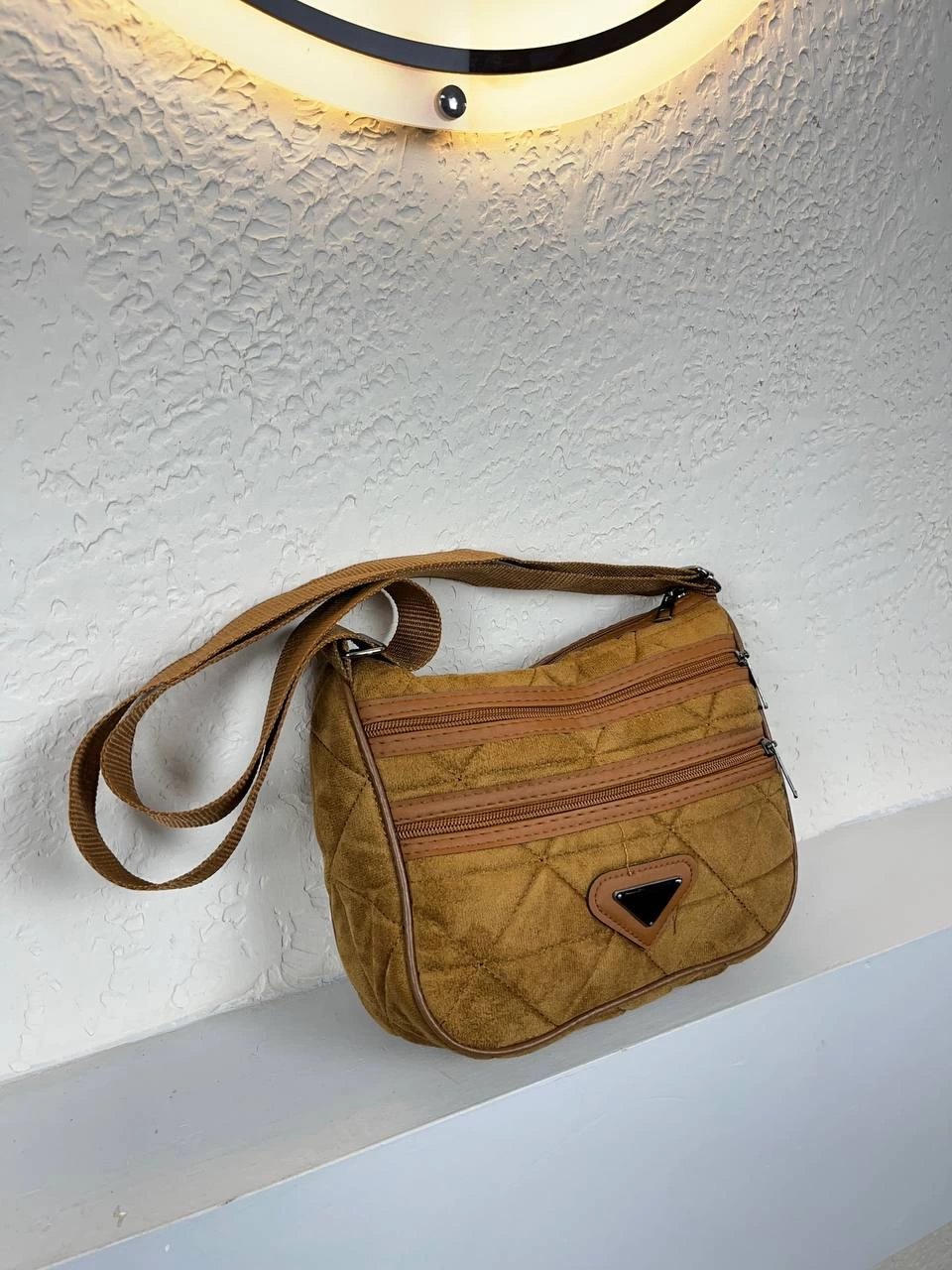 Taba Süet 3 Bölme Çanta CB2519