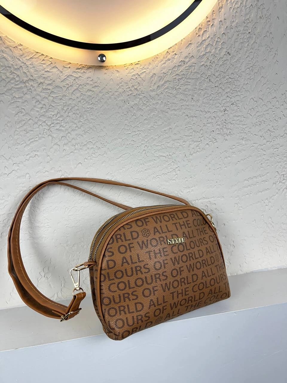 Taba Yazılı 2 Bölme Çanta CB6374