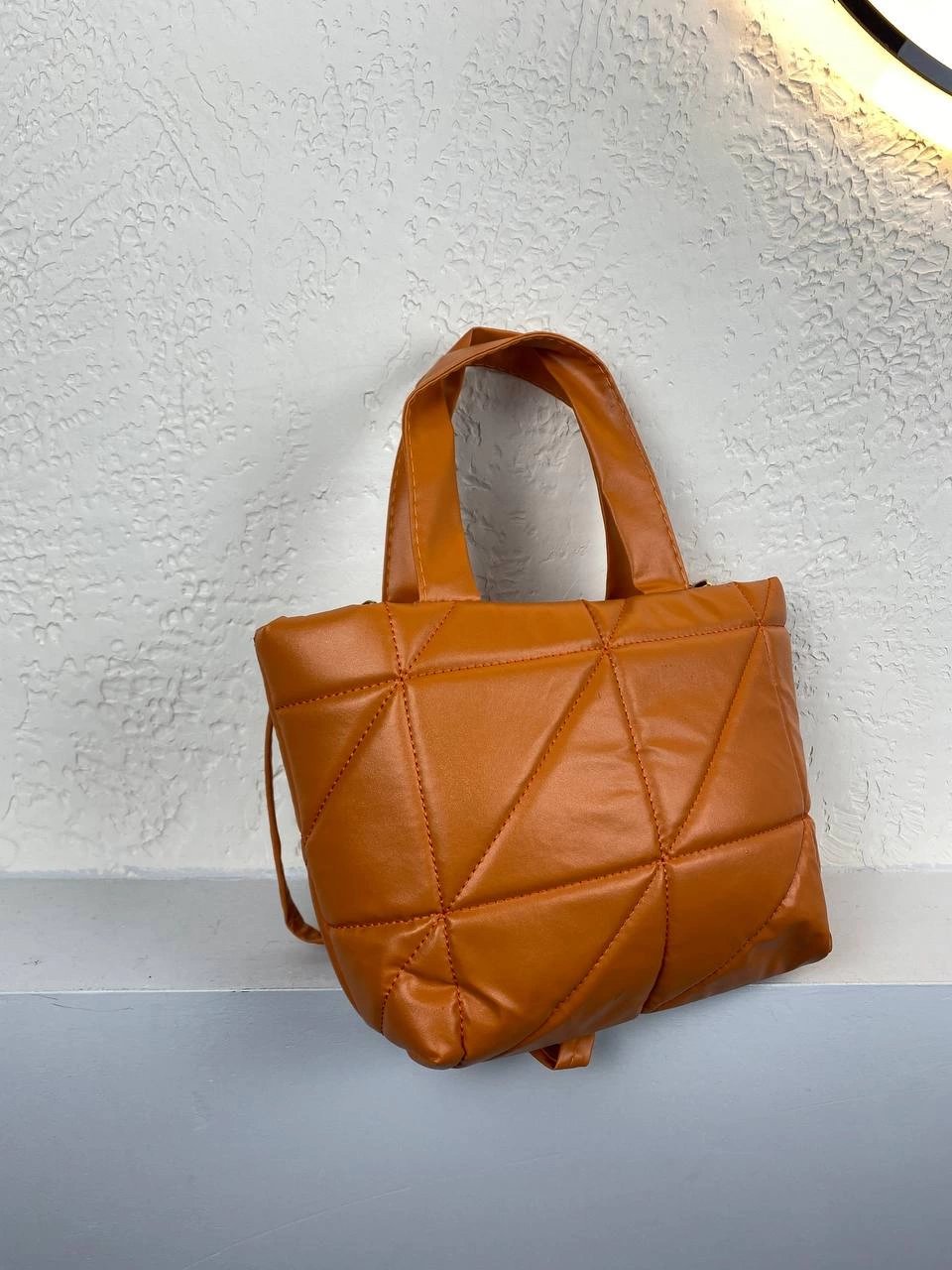 Turuncu Kapitone Kol Çanta