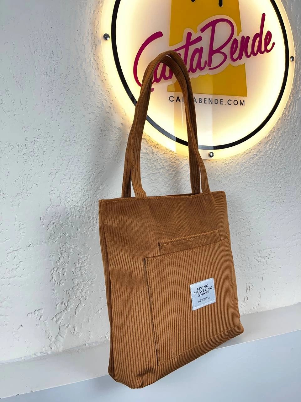 Turuncu Renk KADİFE Kol Çanta CB9723