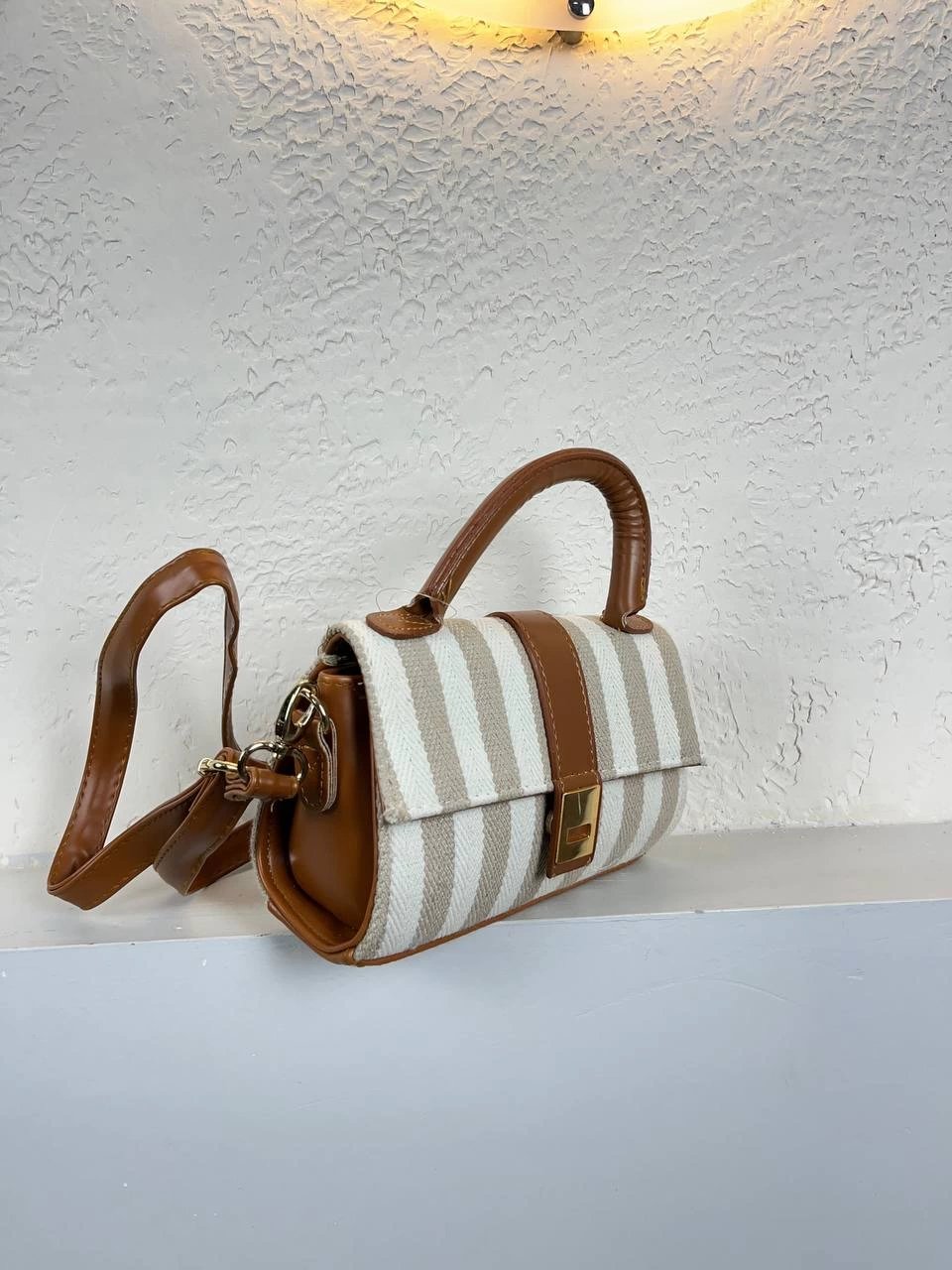Vizon Çizgili Taba Sap Çanta Vedat2013