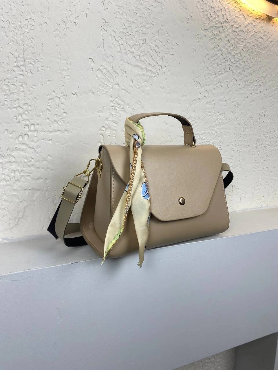 Vizon Kalıp Fularlı Kol Çanta