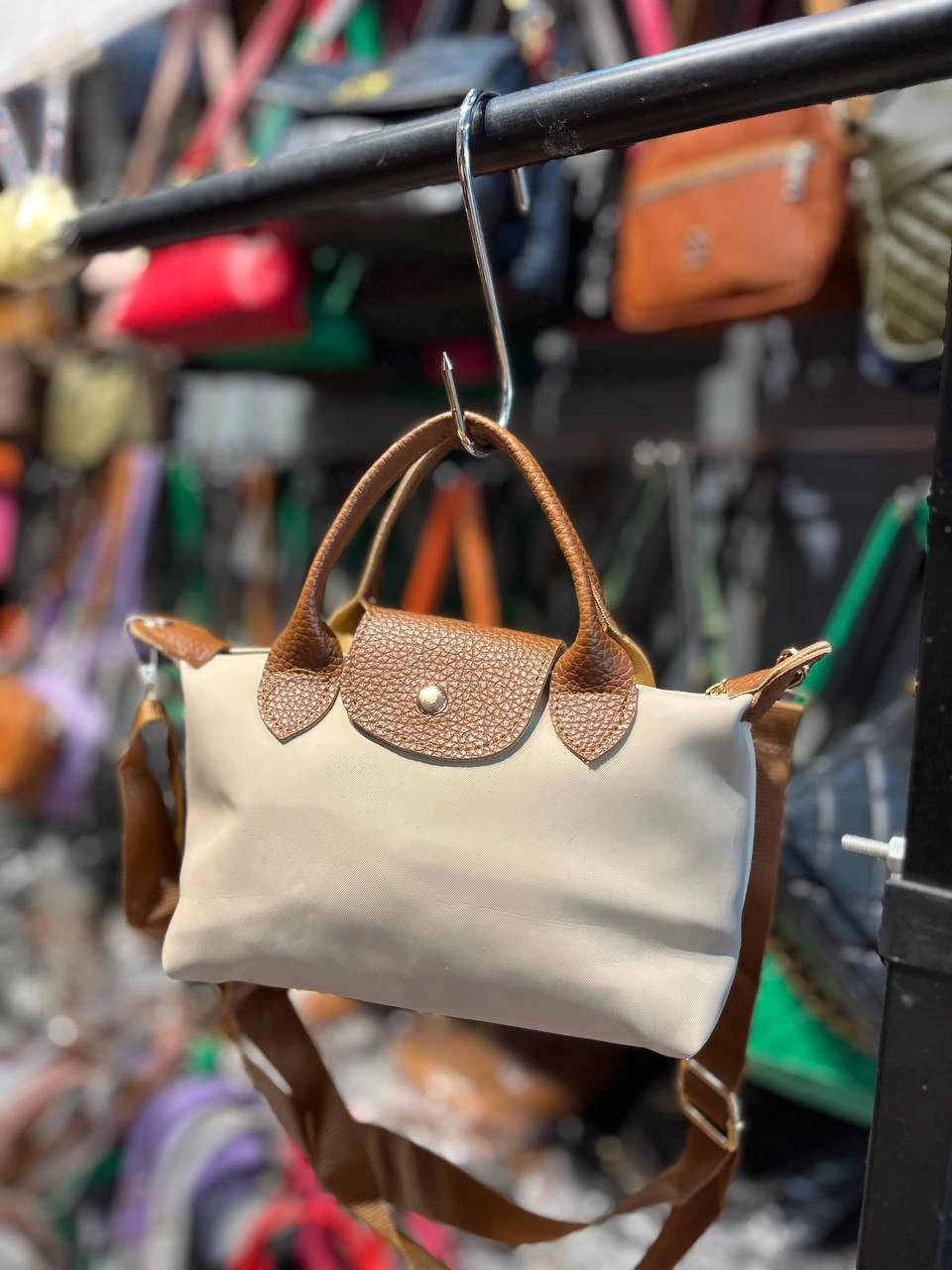 Vizon Kanvas Kumaş Çapraz Çanta