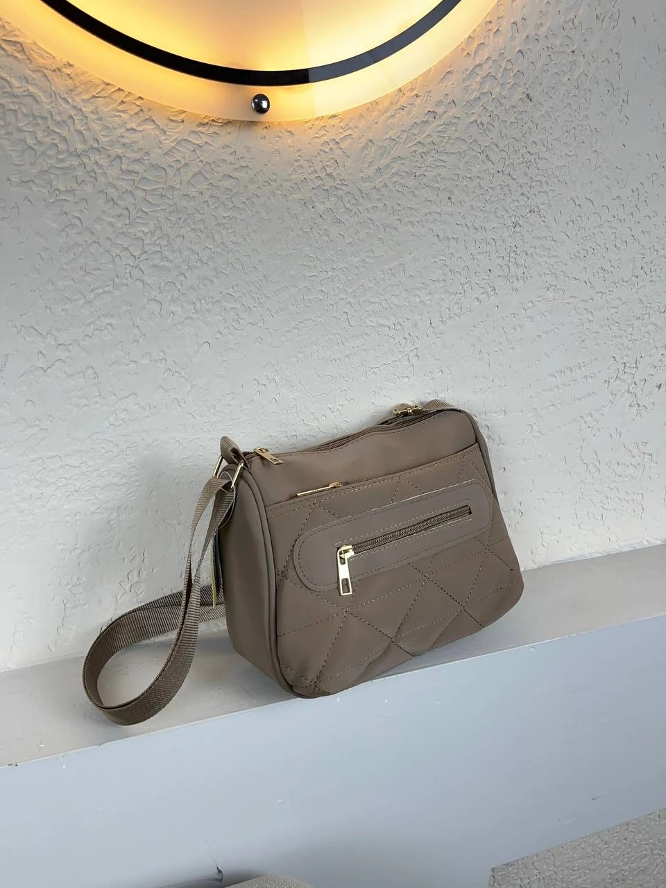 Koyu Vizon Renk 3 Bölme Çapraz Çanta CB2578