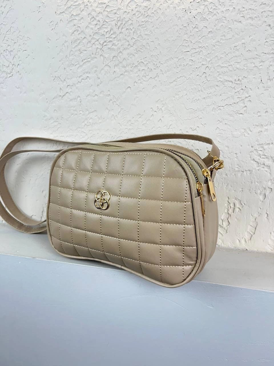 Vizon Renk 3 Bölme Çapraz Çanta CB7784