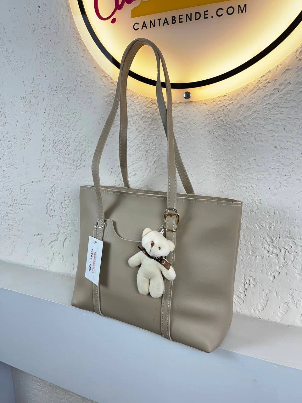 Vizon Renk Ayıcıklı Kalite Çanta CB8209