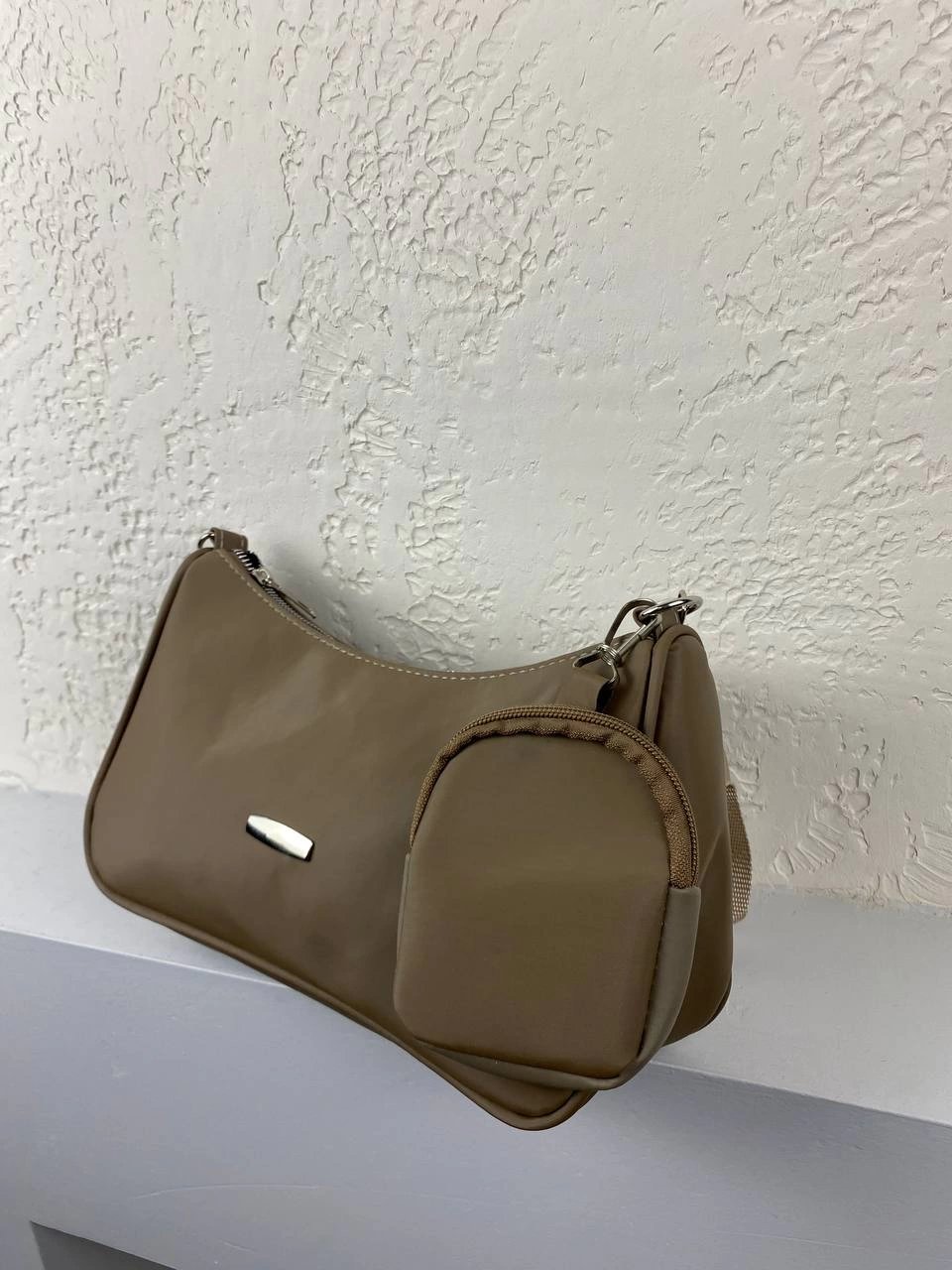 Vizon Renk Cüzdanlı Çanta