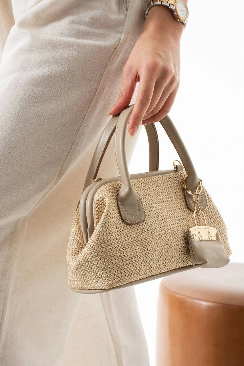 Vizon Renk HASIR KALİTE BRLN Çanta CB92211