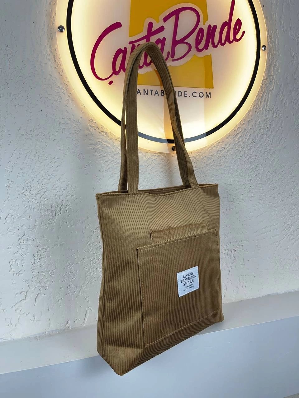 Vizon Renk KADİFE Kol Çanta CB9723