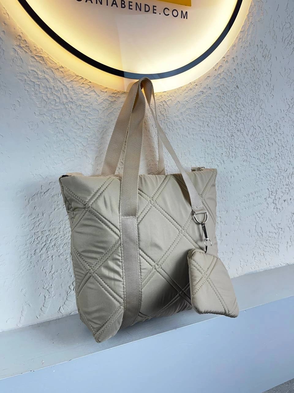 Vizon Renk Kalite Kapitone Çanta CB5544