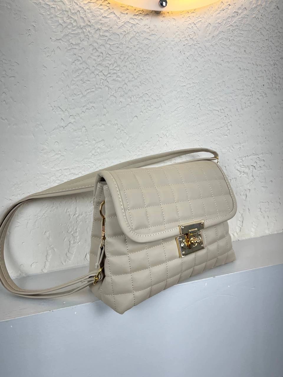 Vizon Renk Kapitone 2 Bölme Çanta CB3278