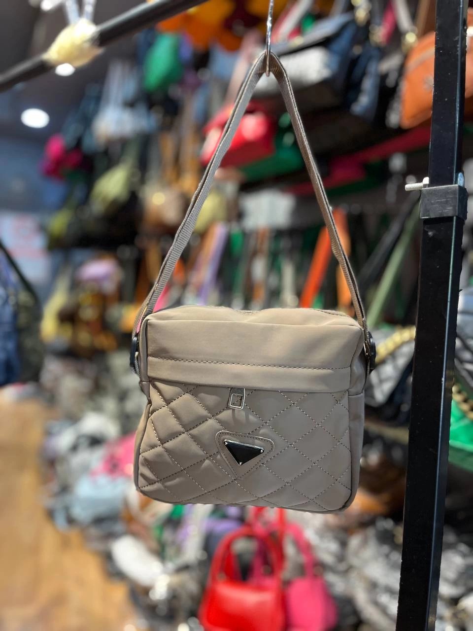 Vizon Renk Kapitone Çapraz Çanta CB5263