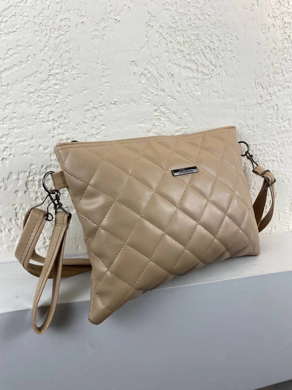 Vizon Renk Kapitone clutch Çanta