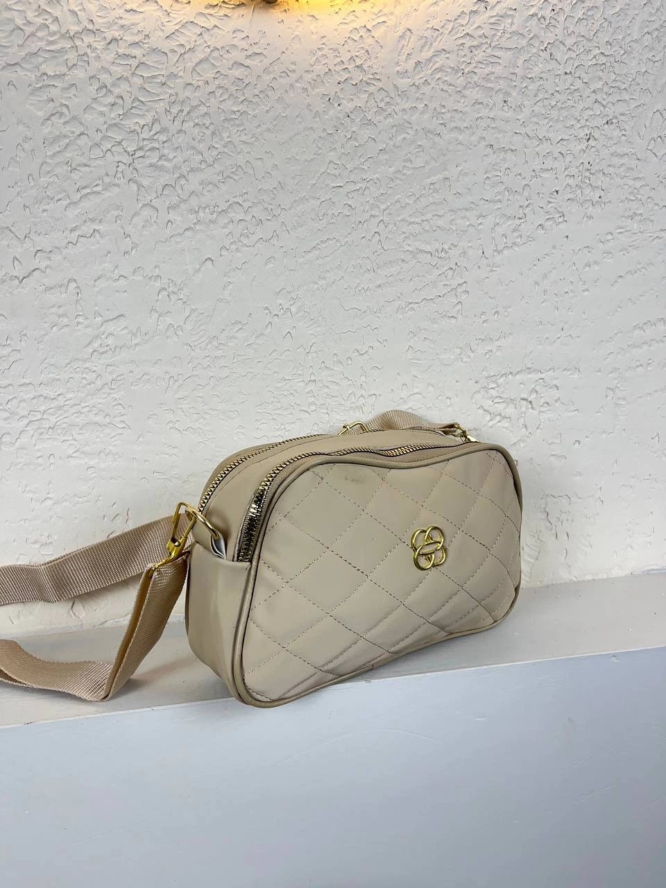 Vizon Renk Kapitone DMN 2 Bölme Çanta CB4126