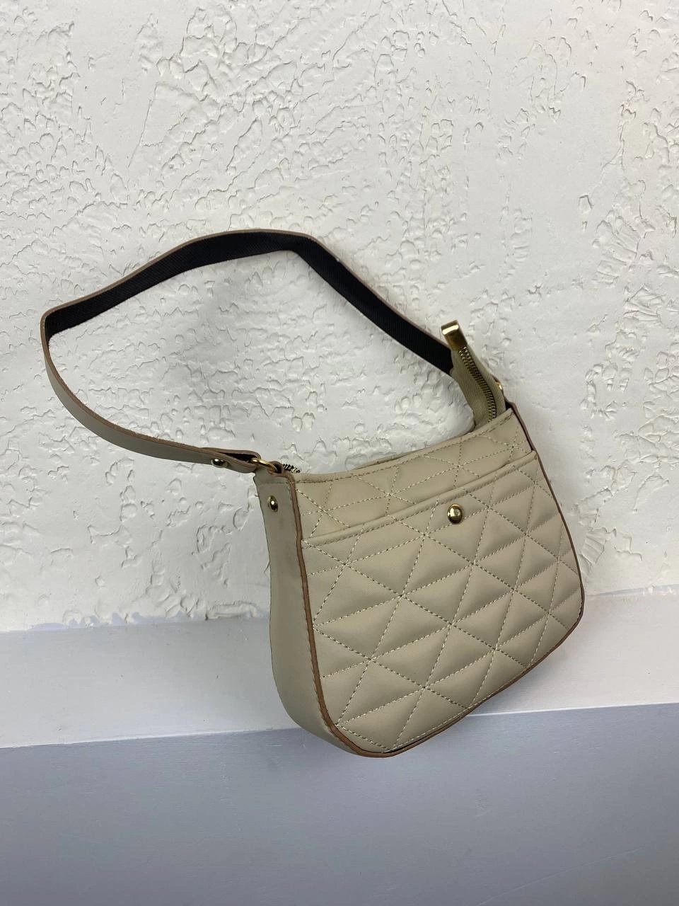 Vizon Renk Kapitone Kol Çanta