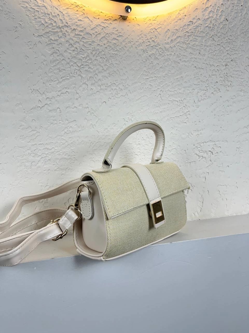 Vizon Renk Krem Sap Kalite Çanta ikra2019