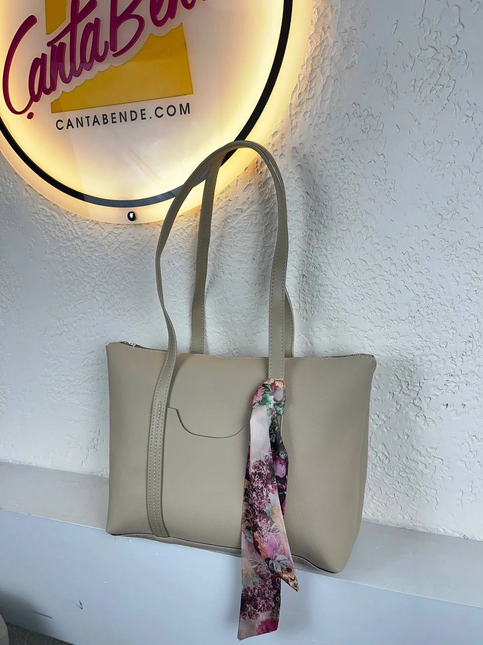 Vizon Renk LAKOS FULARLI Çanta CB2211