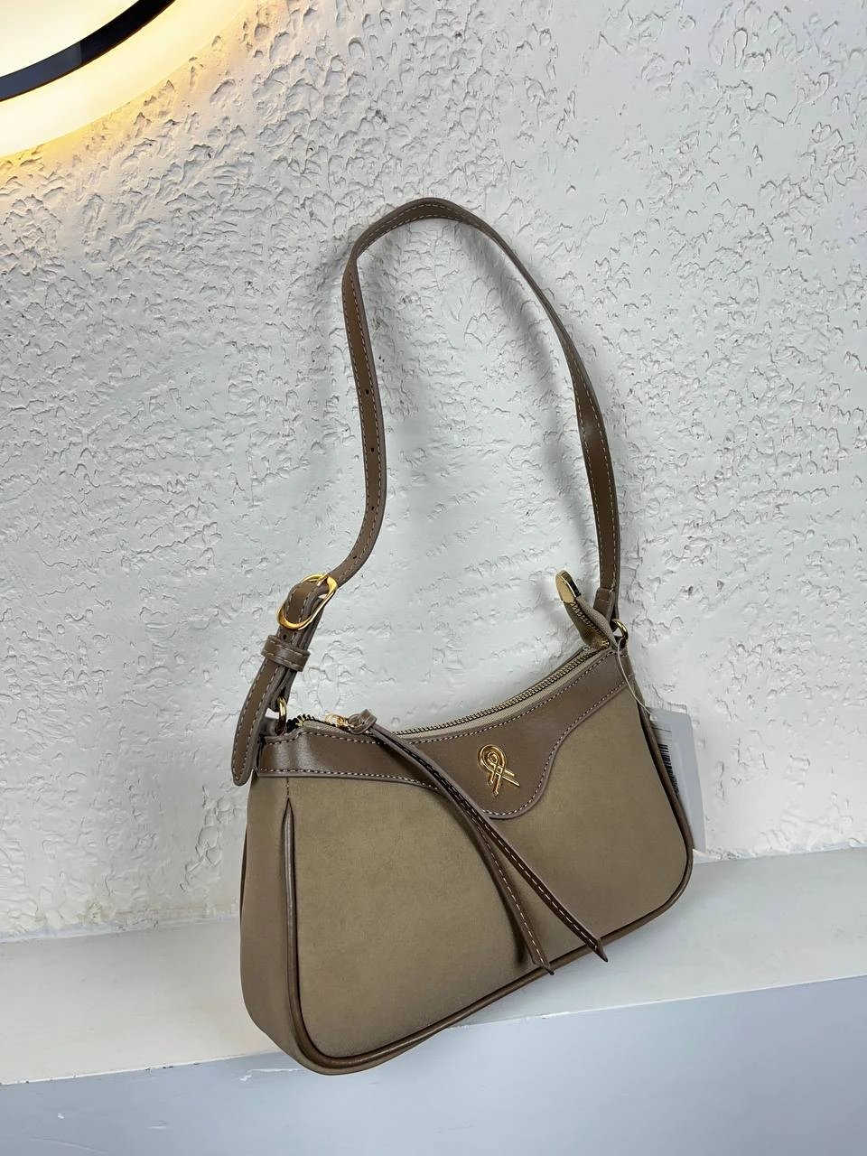 Vizon Renk Nubuk Baget HB Çanta CB90141