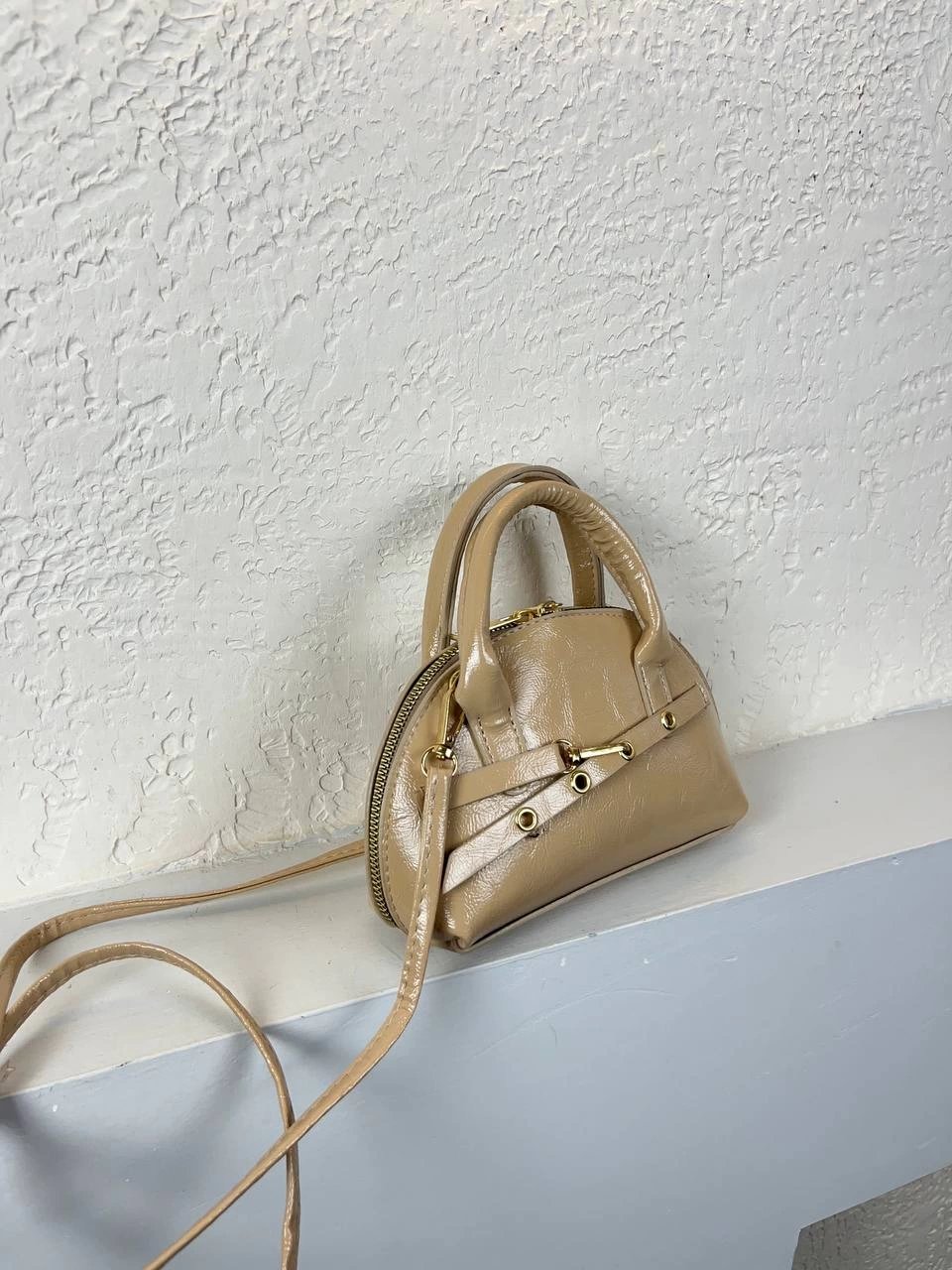 Vizon Renk Önü Tokalı Kalite Çanta CB90171