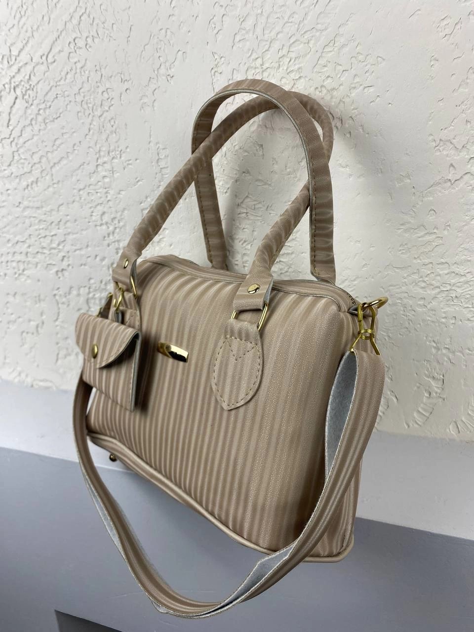 Vizon Renk Orta Boy Kol Çanta