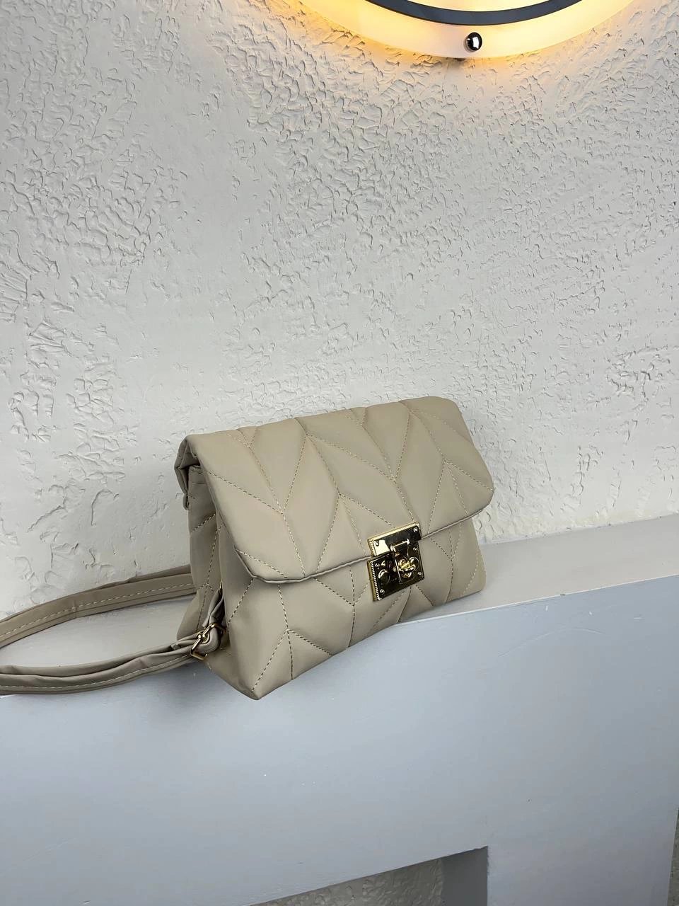 Vizon Renk Sarı Kilit 2 Bölme Çanta CB6279