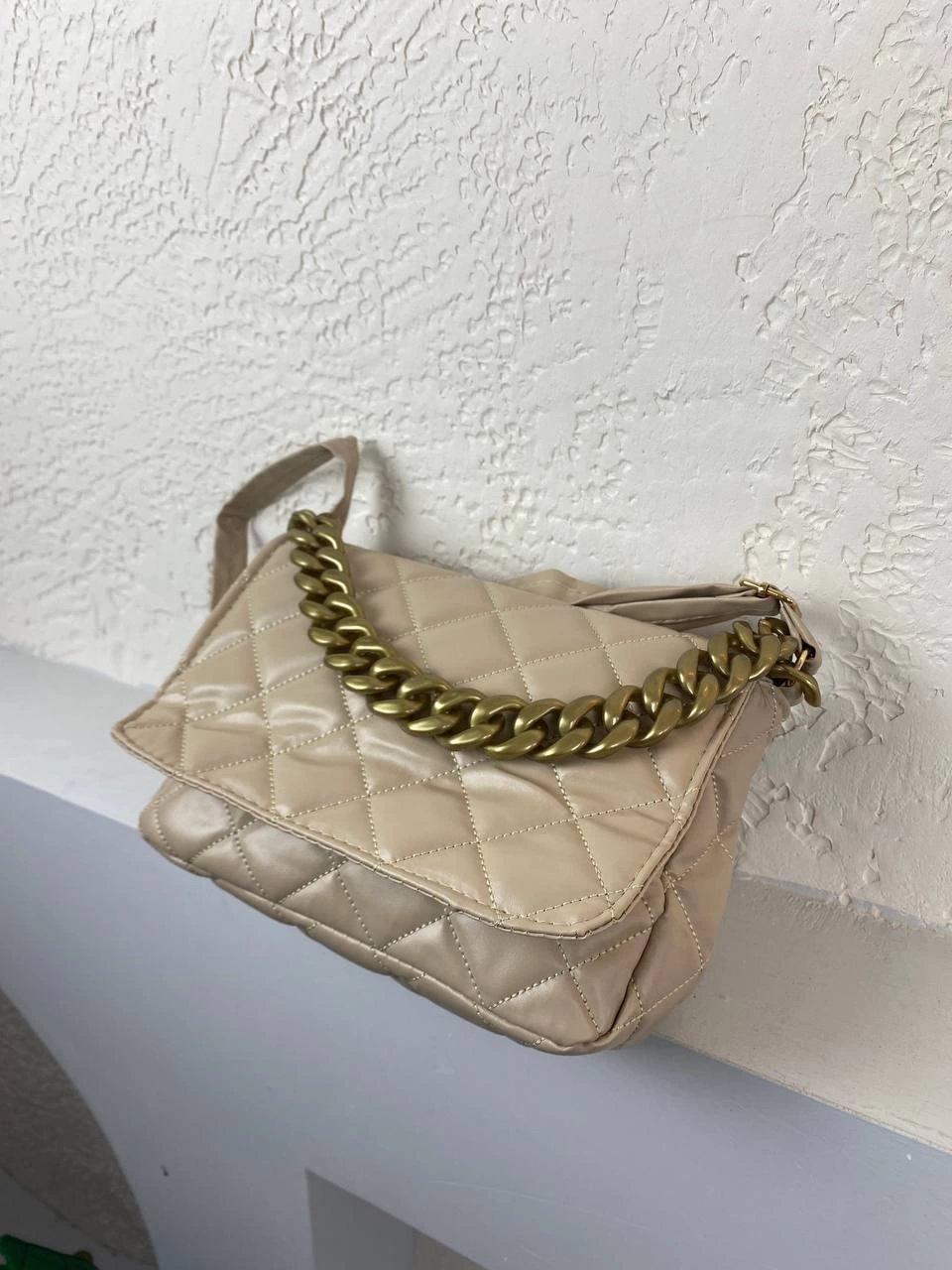 Vizon Renk Zincir Detay Çanta