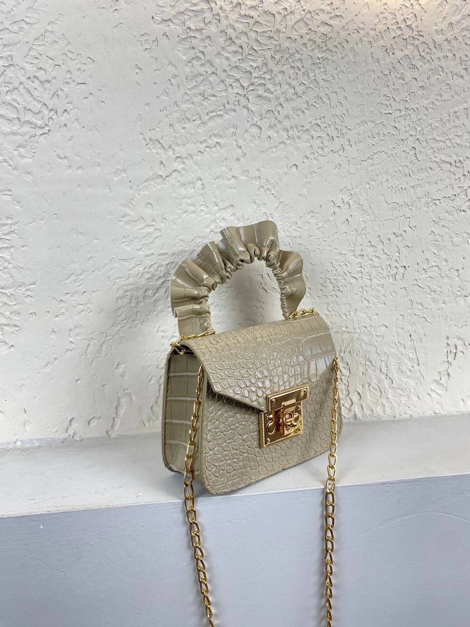 Vizon Zincirli Mini Çanta