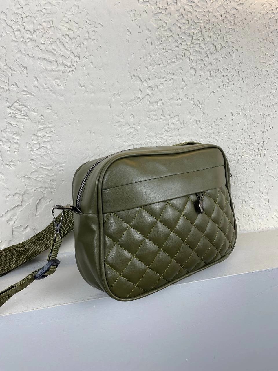 Yeşil Kapitone Çapraz Çanta 2024