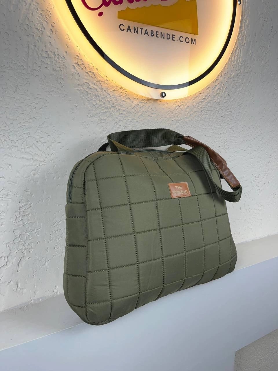 Yeşil OVAL Paraşüt YENİ Kol Çanta CB3674