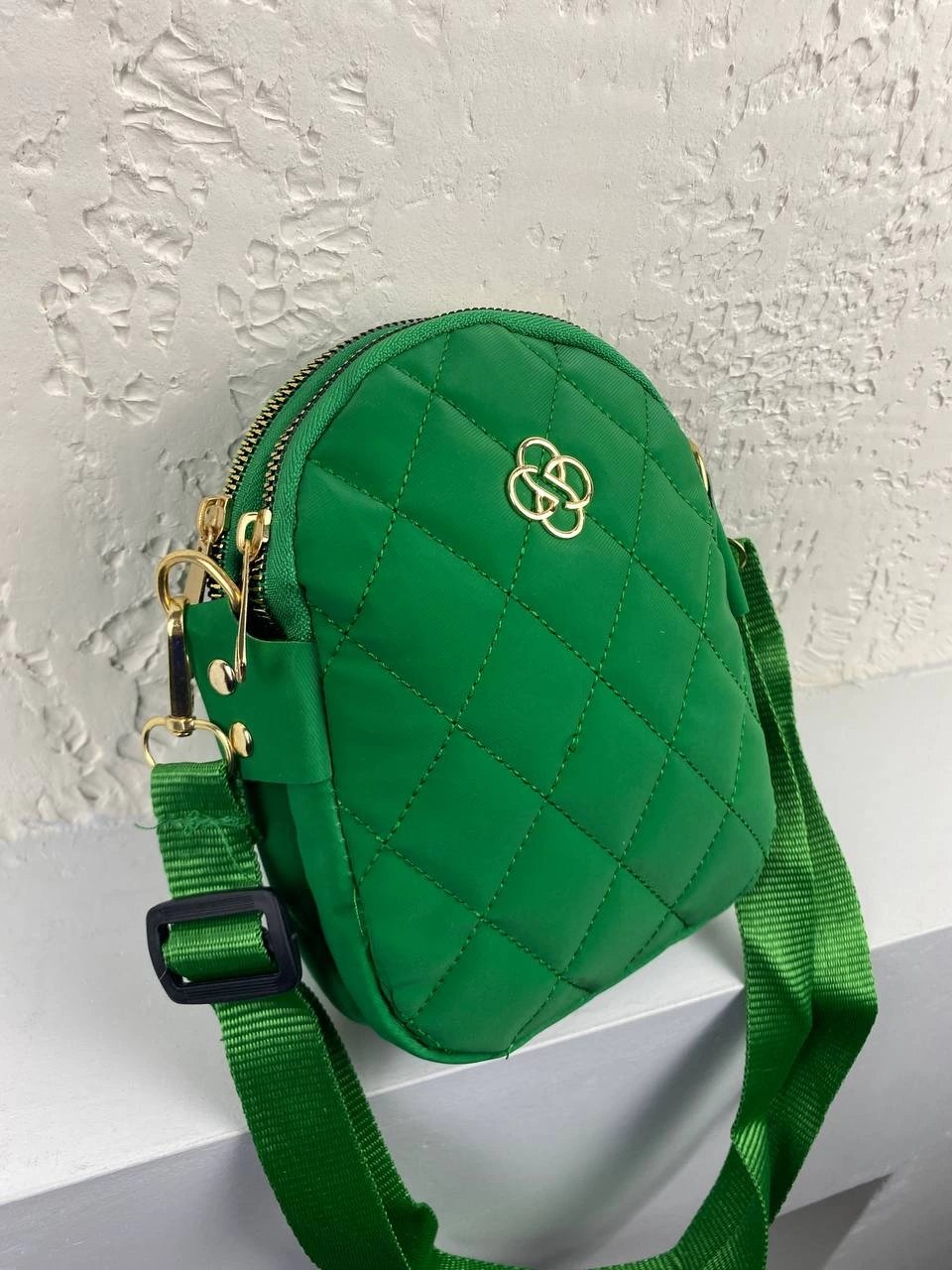 Yeşil Renk 2 Bölmeli Çapraz Çanta