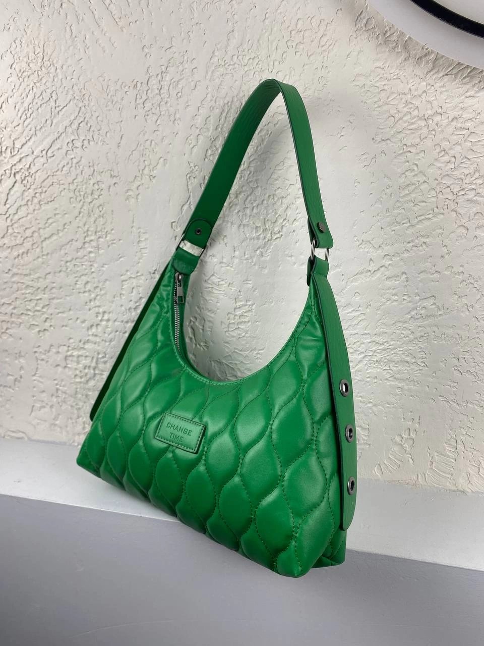 Yeşil Renk Baget Kol Çanta 2024