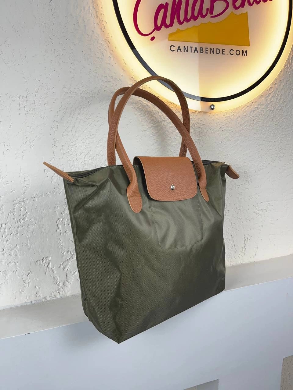 Yeşil Renk Büyük Boy Omuz Çanta CB7403