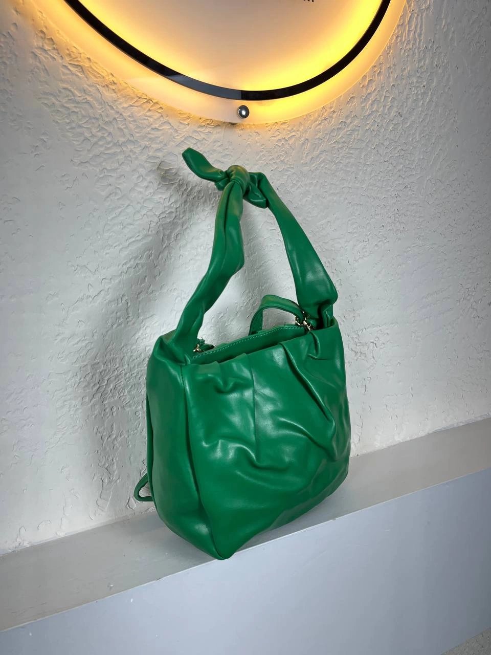 Yeşil Renk Büzülü Kalite Çanta CB3674