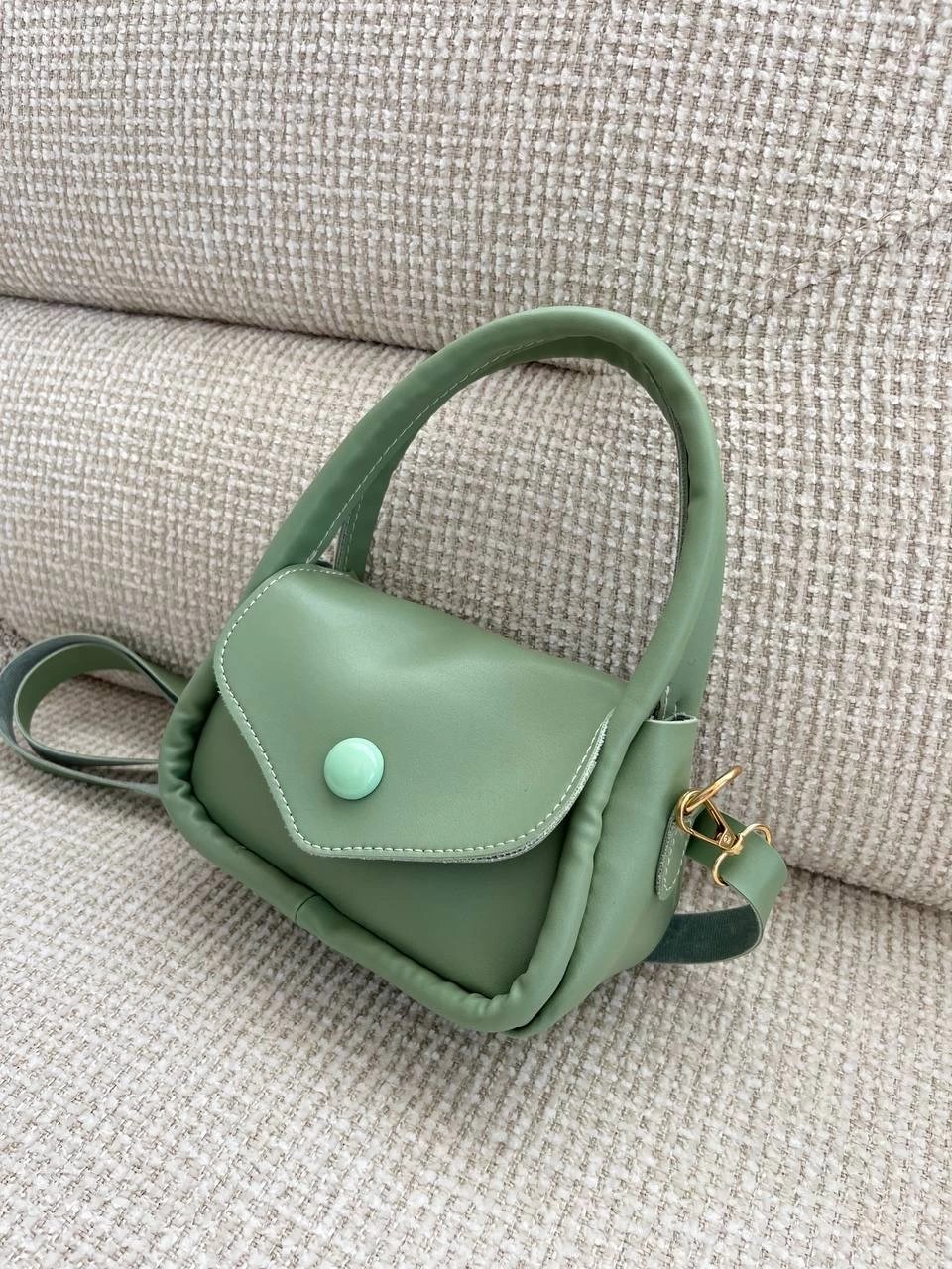 Yeşil Renk Yumuşak Deri Kampanya Çanta CB3663