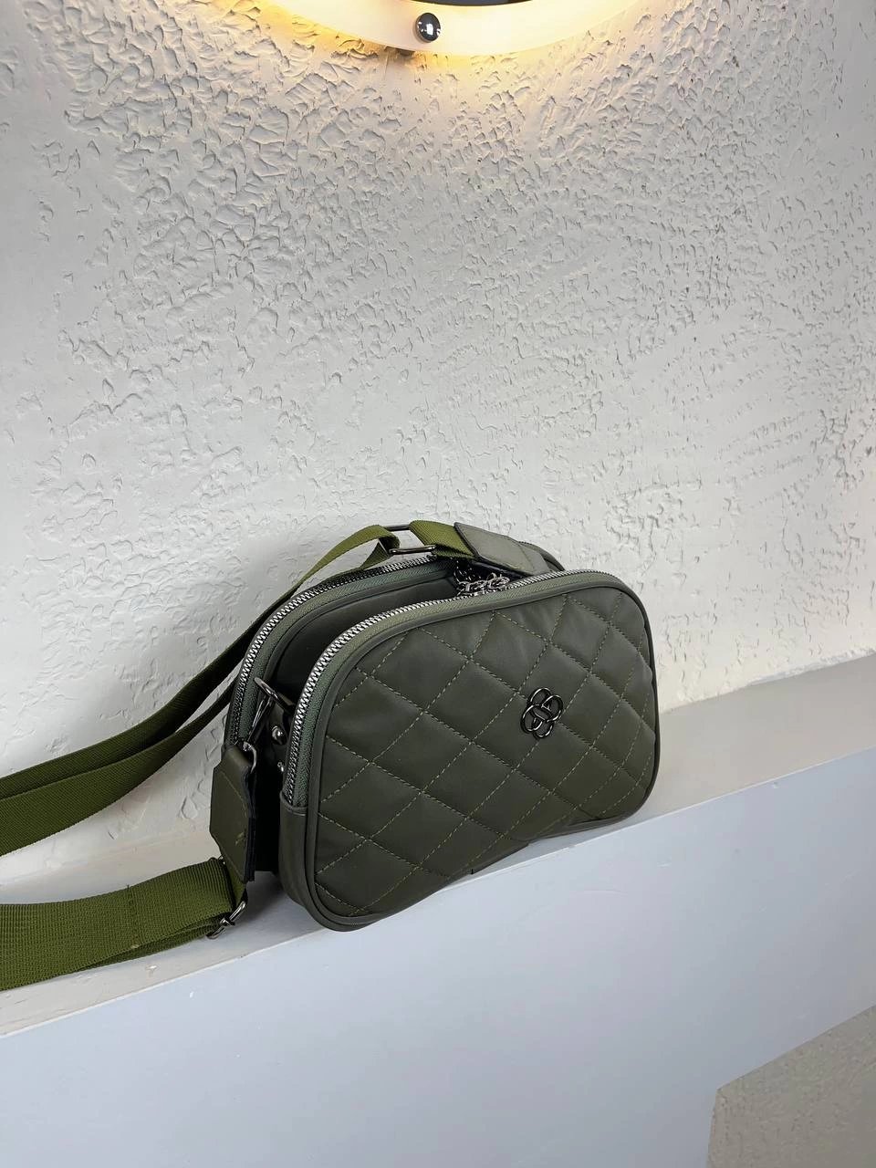 Yeşil Renkli 2025 Kalite 2 Bölme Çanta CB23697