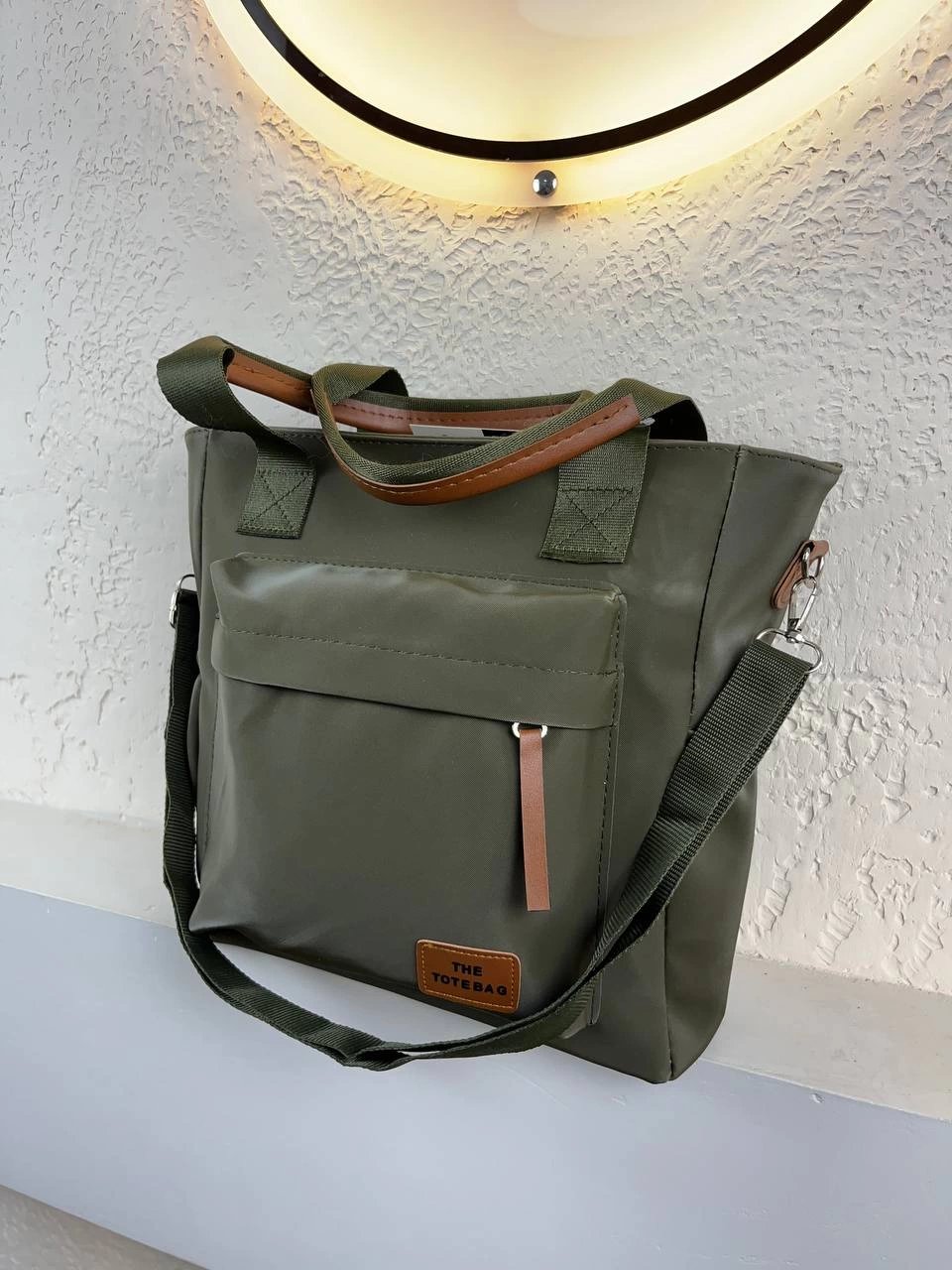 Yeşil Tote Kalite Çanta CB3123