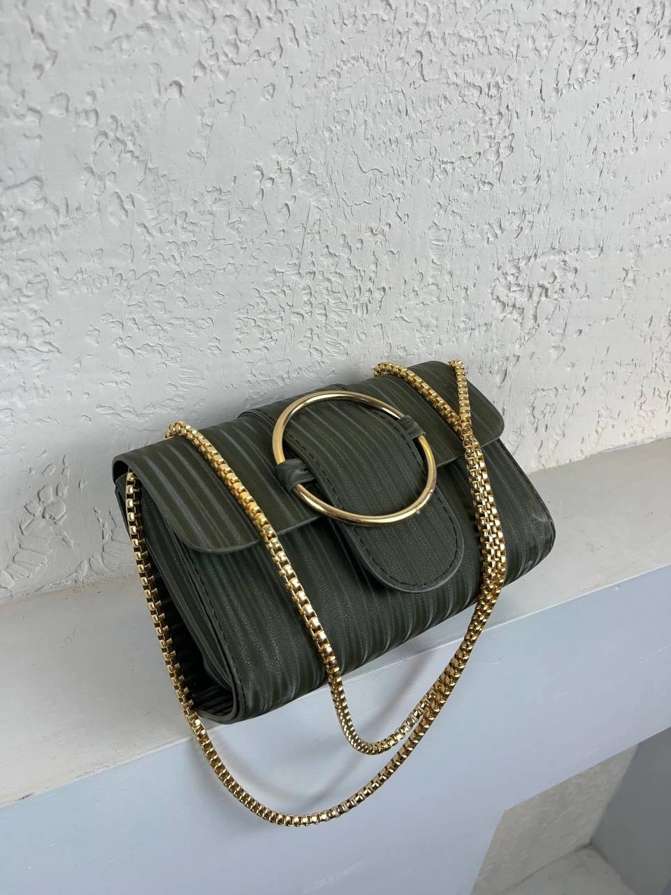 Yeşil Zincir Detay Çanta CB7638