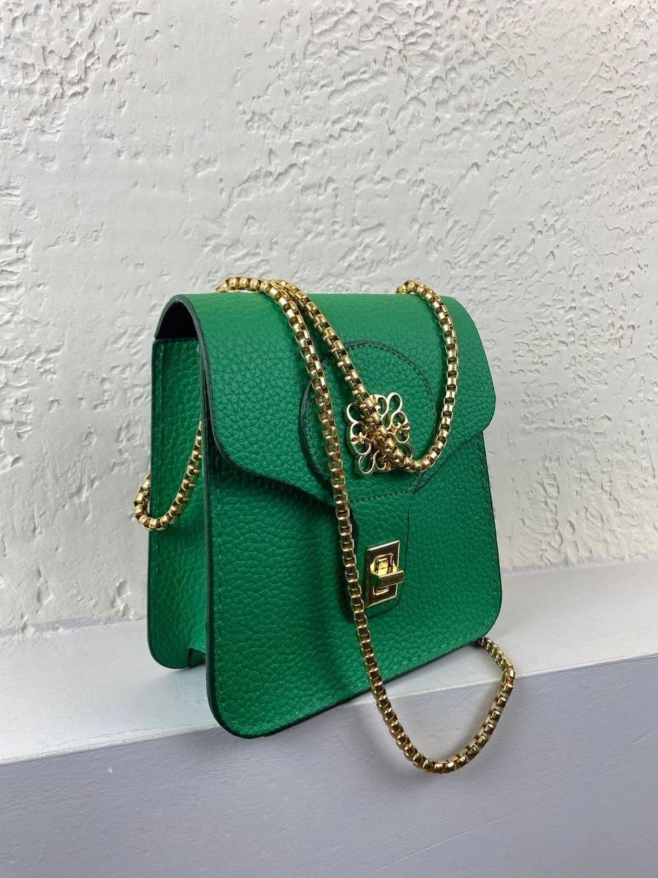 Yeşil Zincirli Çapraz Çanta